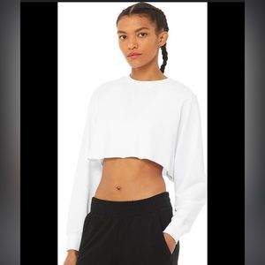 Alo Yoga crop top sweatshirt XS